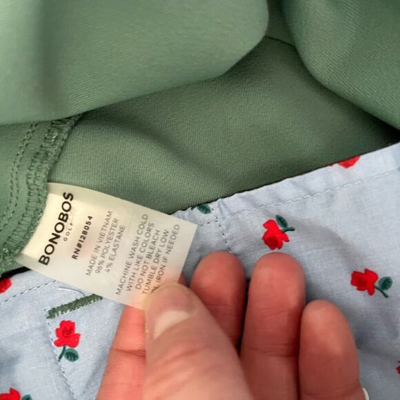 BONOBOS Golf Green Flat Front Slim Fit Performance Pants Men's Size 31x32 - Picture 4 of 8